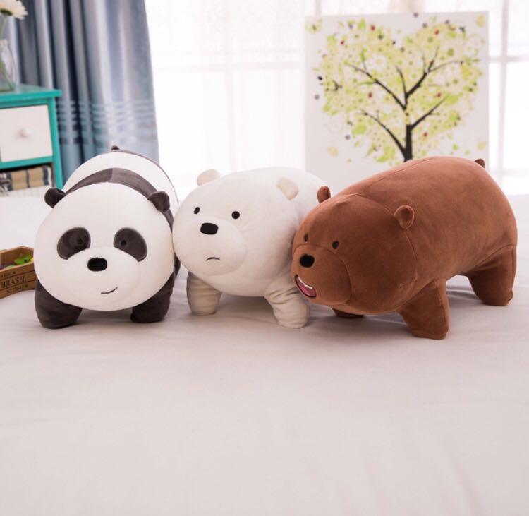 We bare bears stackable plush clearance