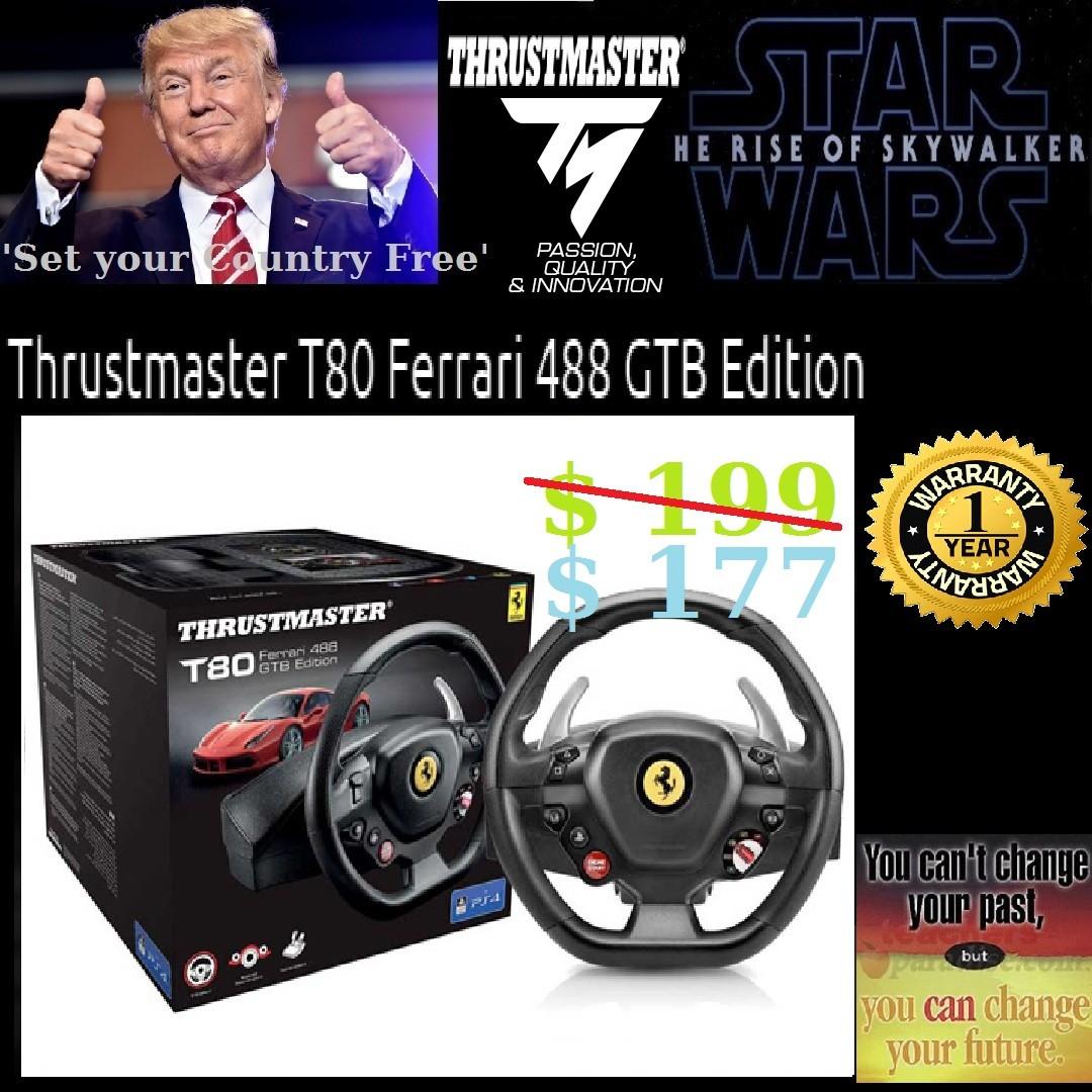 Ps4 Thrustmaster T80 Ferrari 488 Gtb Edition Pcps4 1y