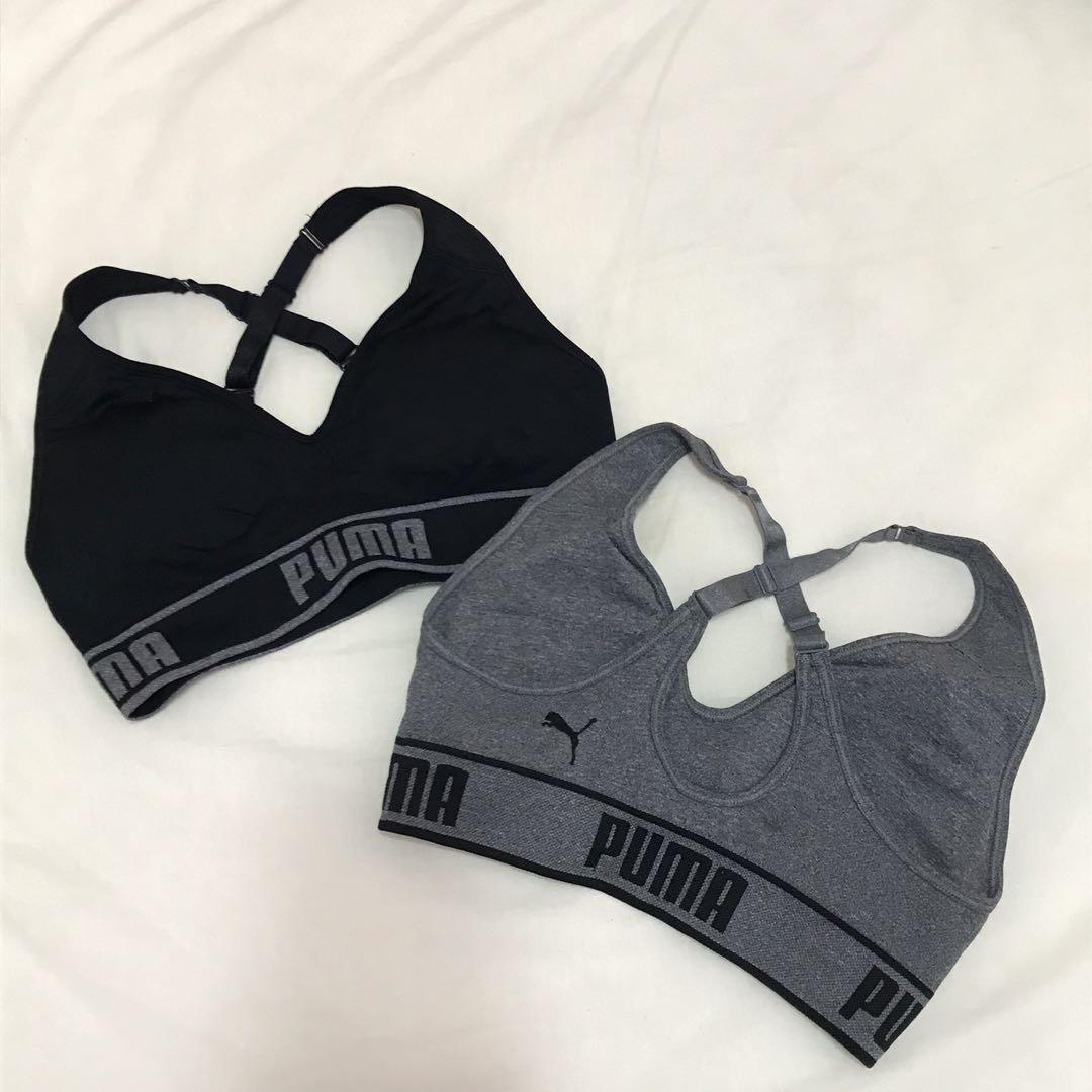 puma 2 pack sports bra