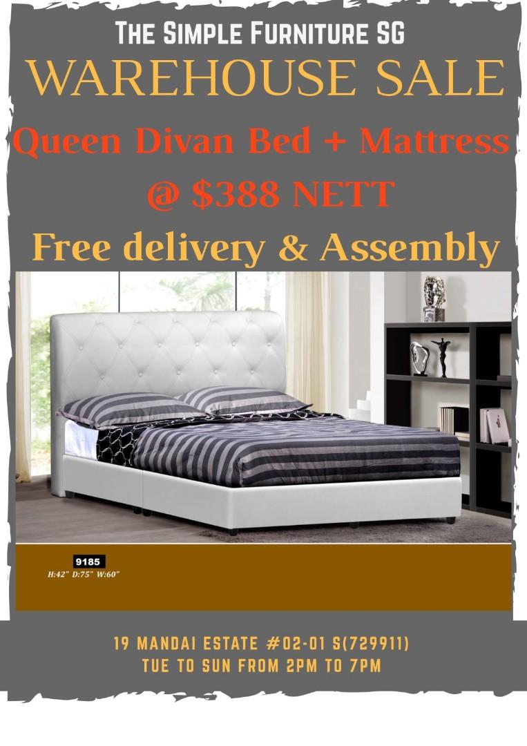 Queen Designer Bed Mattress Warehouse Sale