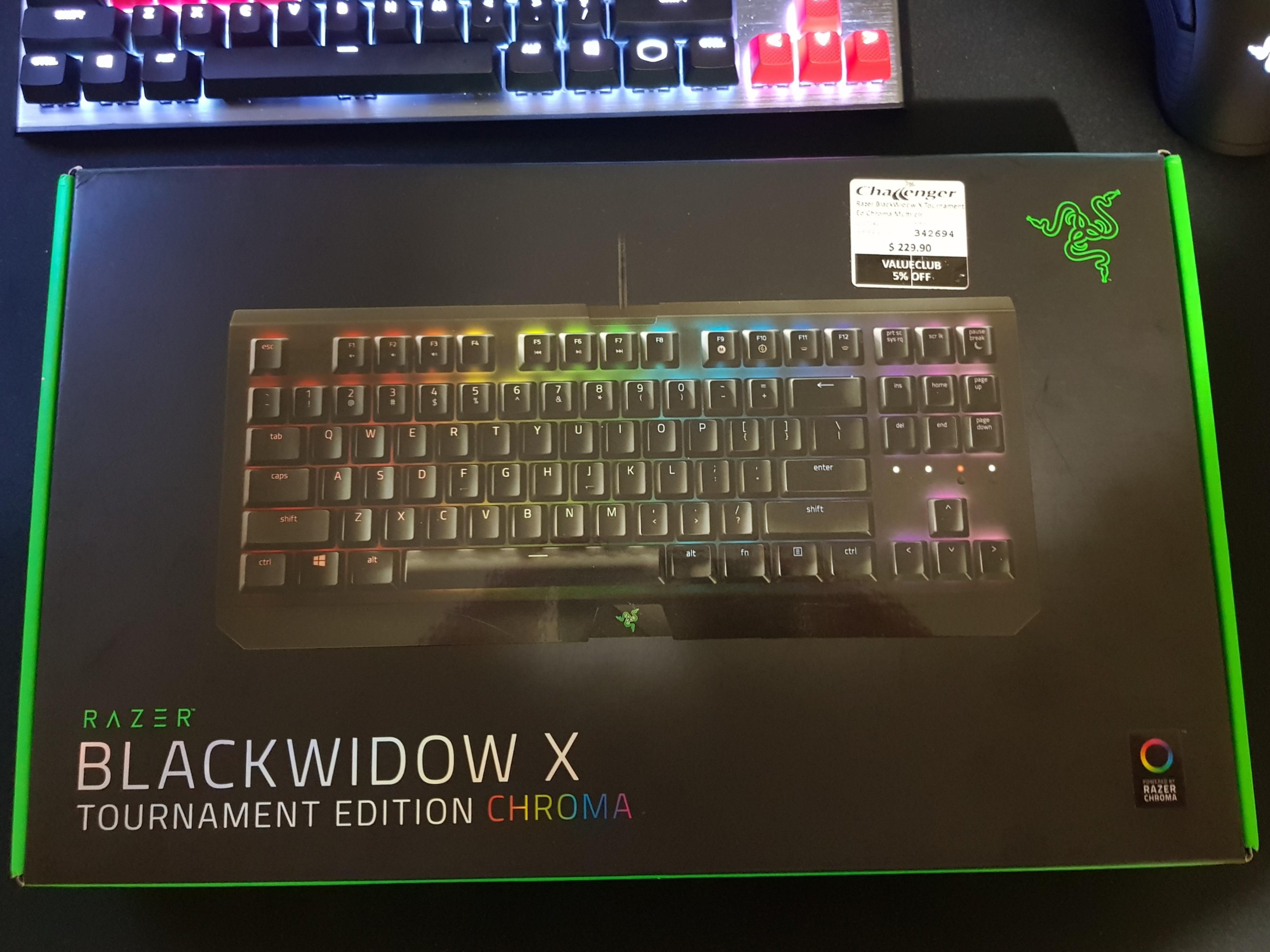 Razer Blackwidow X Chroma Tournament Edition Electronics Computer Parts Accessories On Carousell Razer Blackwidow X Chroma Tournament Edition Electronics Computer Parts Accessories On Carousell