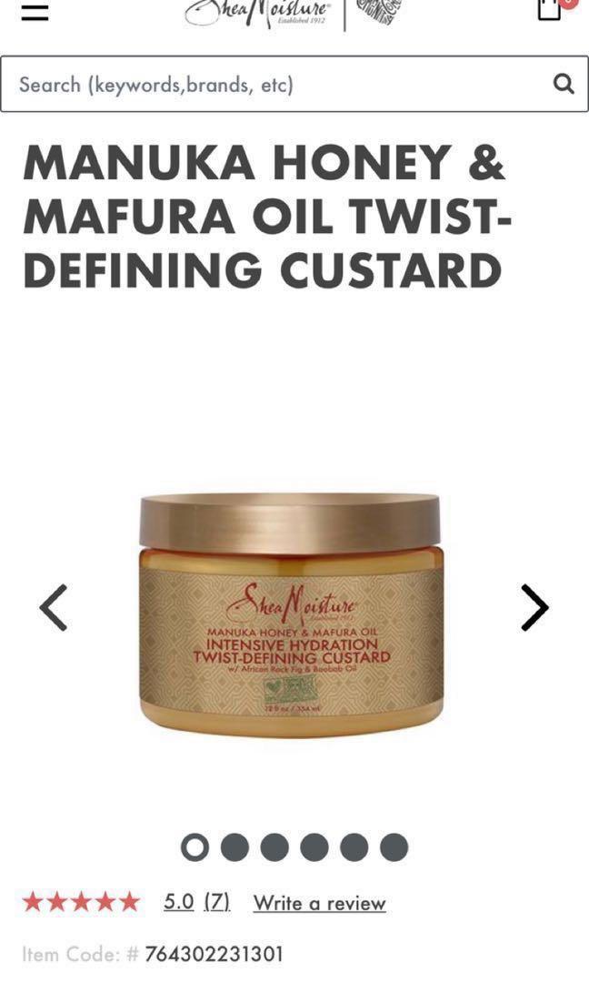 shea moisture manuka honey custard
