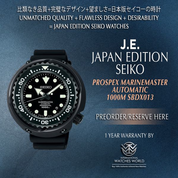 SEIKO JAPAN EDITION PROSPEX MARINEMASTER AUTOMATIC EMPEROR TUNA 1000M  SBDX013, Men's Fashion, Watches & Accessories, Watches on Carousell