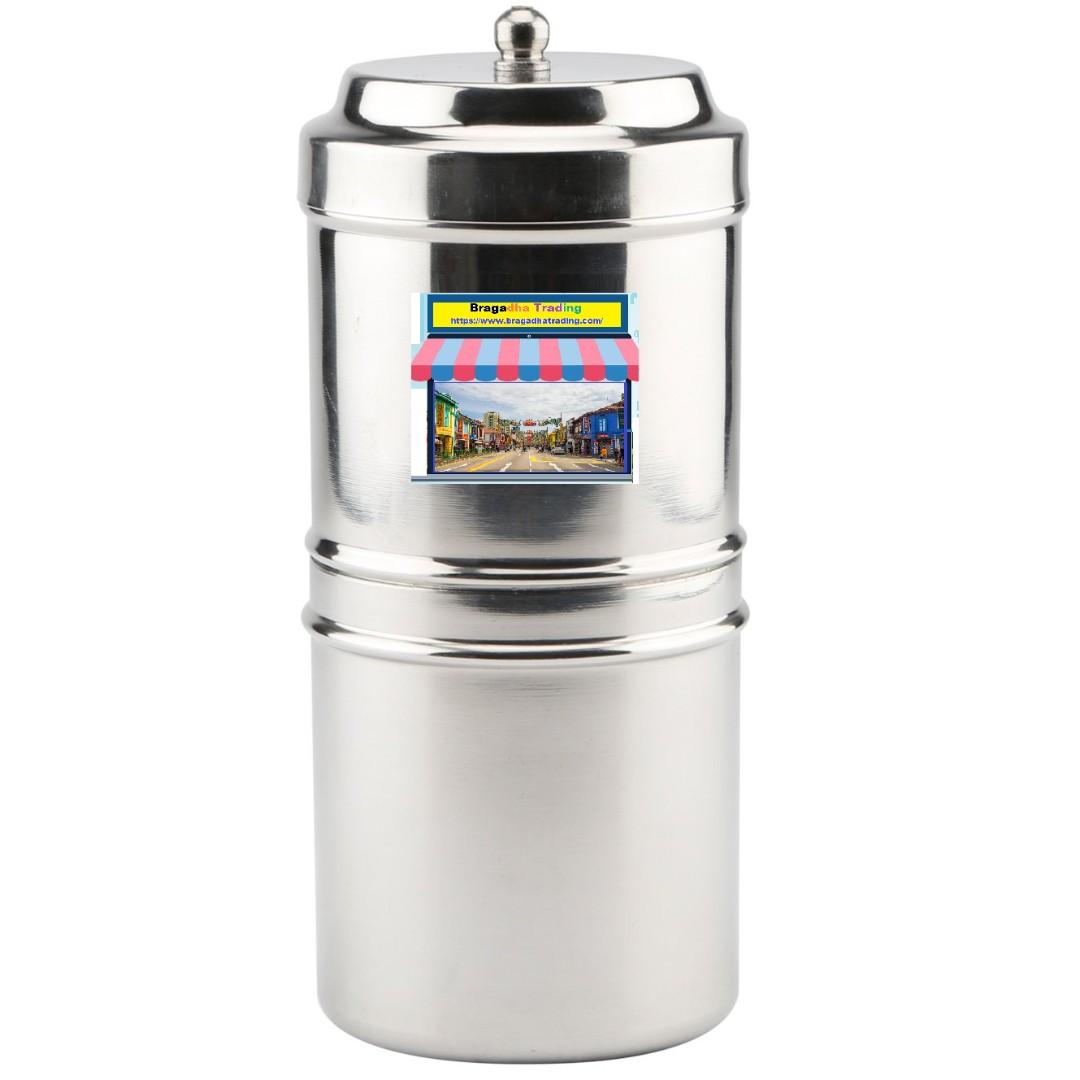 Stainless Steel South Indian Traditional Filter Coffee Drip Maker Home Appliances Kitchenware On Carousell This aluminum percolator has the capacity of brewing 6 cups at a time. carousell