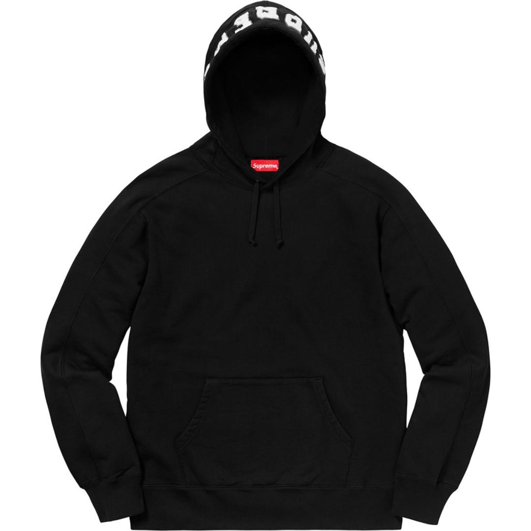 paneled hooded sweatshirt