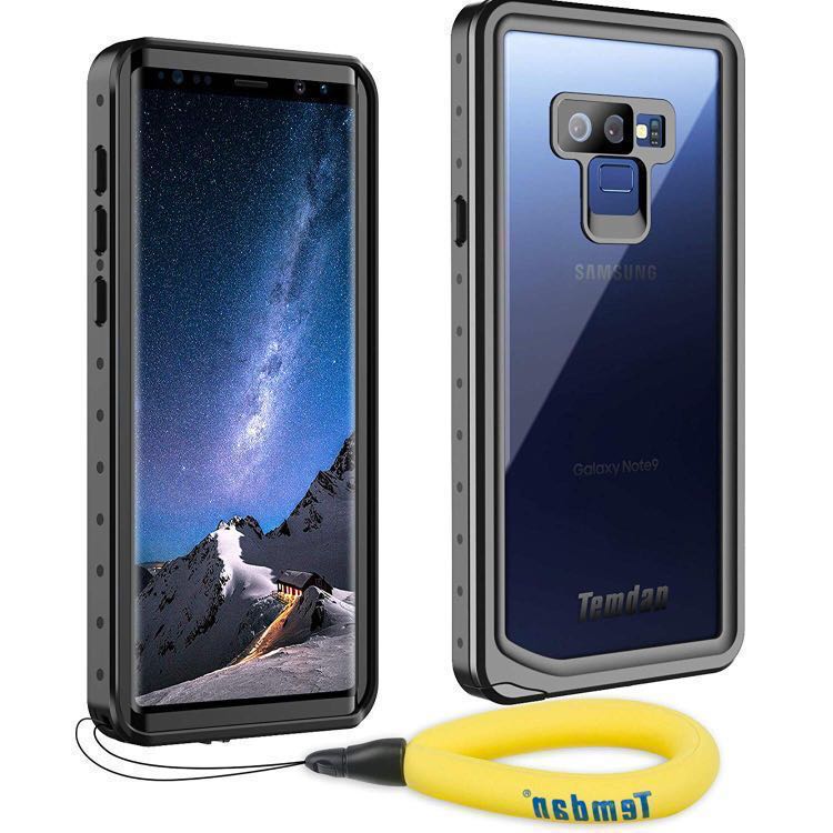 Galaxy Note 8 Waterproof Case & Yellow Floating Strap For Samsung Note 8 Temdan 