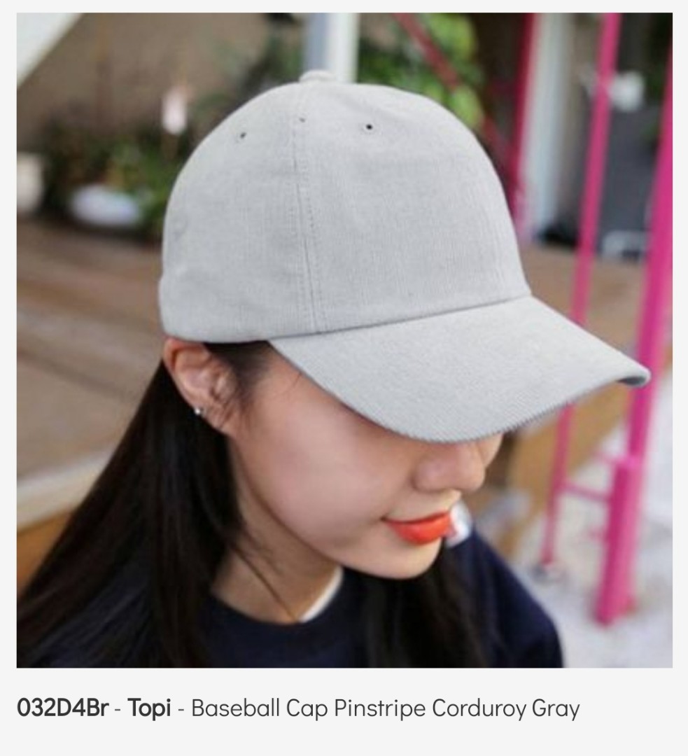 Topi - Baseball Cap Pinstripe Corduroy 
