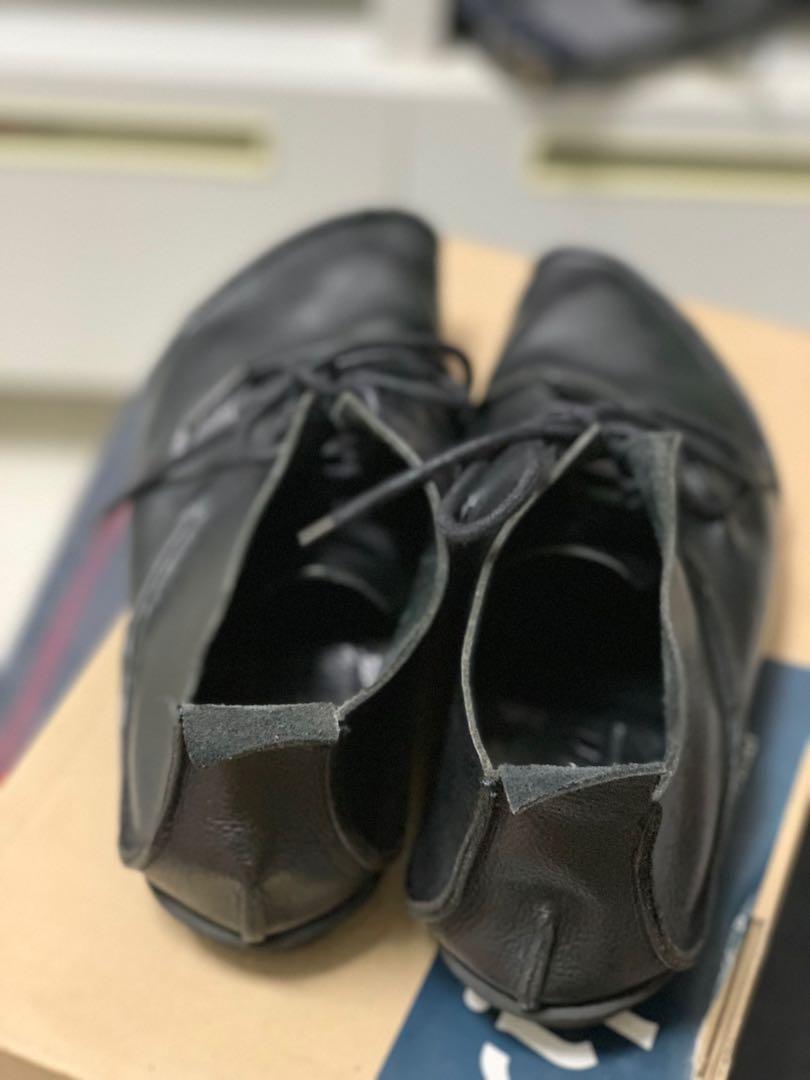 Trippen Black Waw Leather Shoes Size 39, 男裝, 鞋, 西裝鞋- Carousell