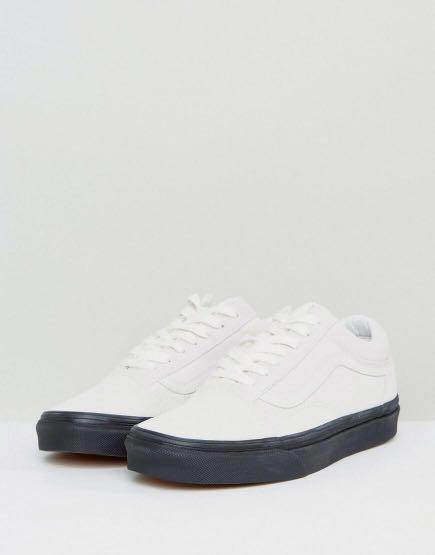 vans shoes white gum sole