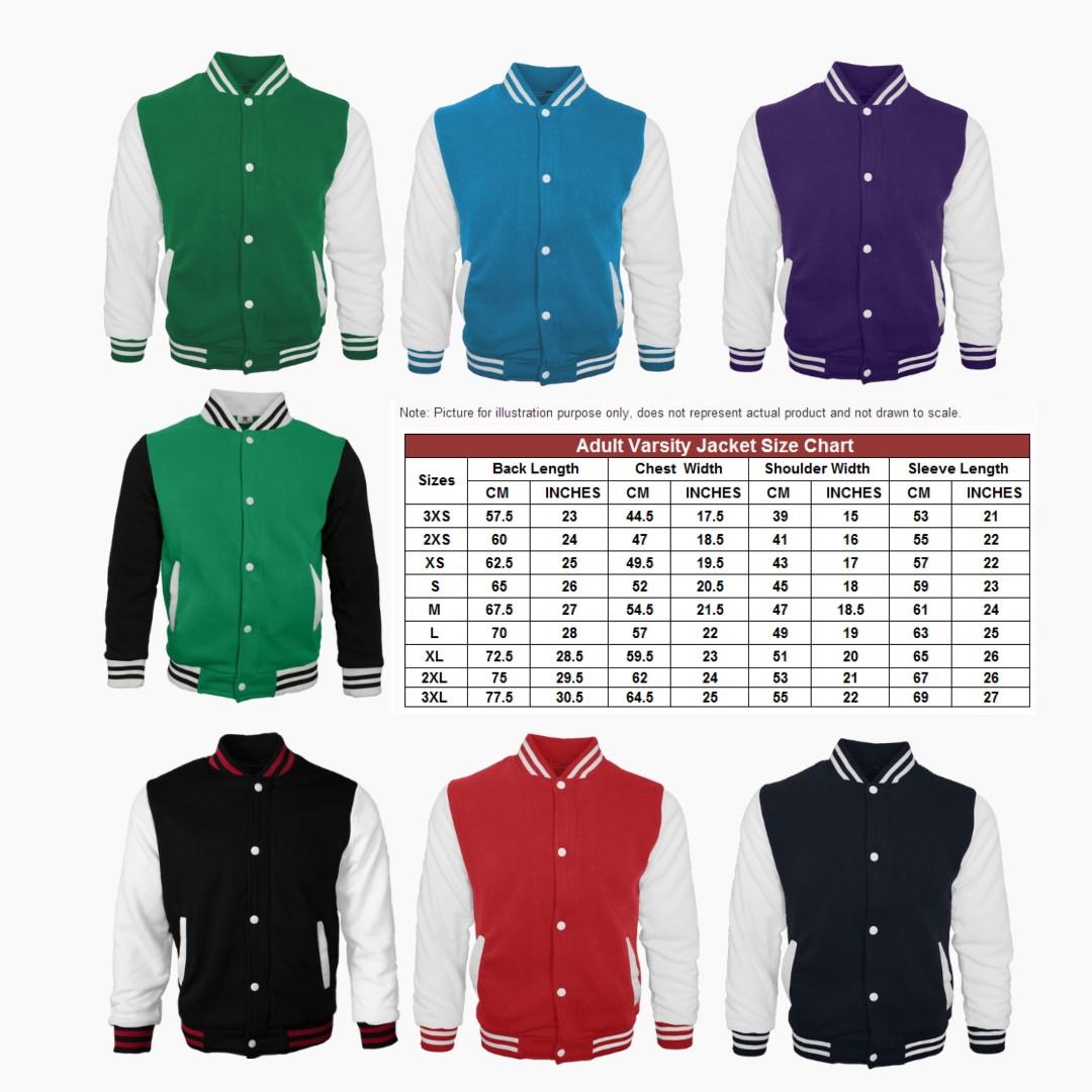Varsity Jacket (Category: Coats, Jackets and Outerwear) located in Singapore. Submitted by customized.shirt.printing (Listing ID 233373315, Image 1). Description: For More details click link below : ---> https://sg.carousell.com/p/144522897/.