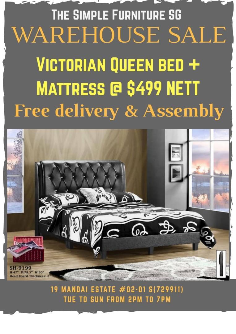 Victorian Queen Bed Mattress Warehouse Sale Furniture Beds