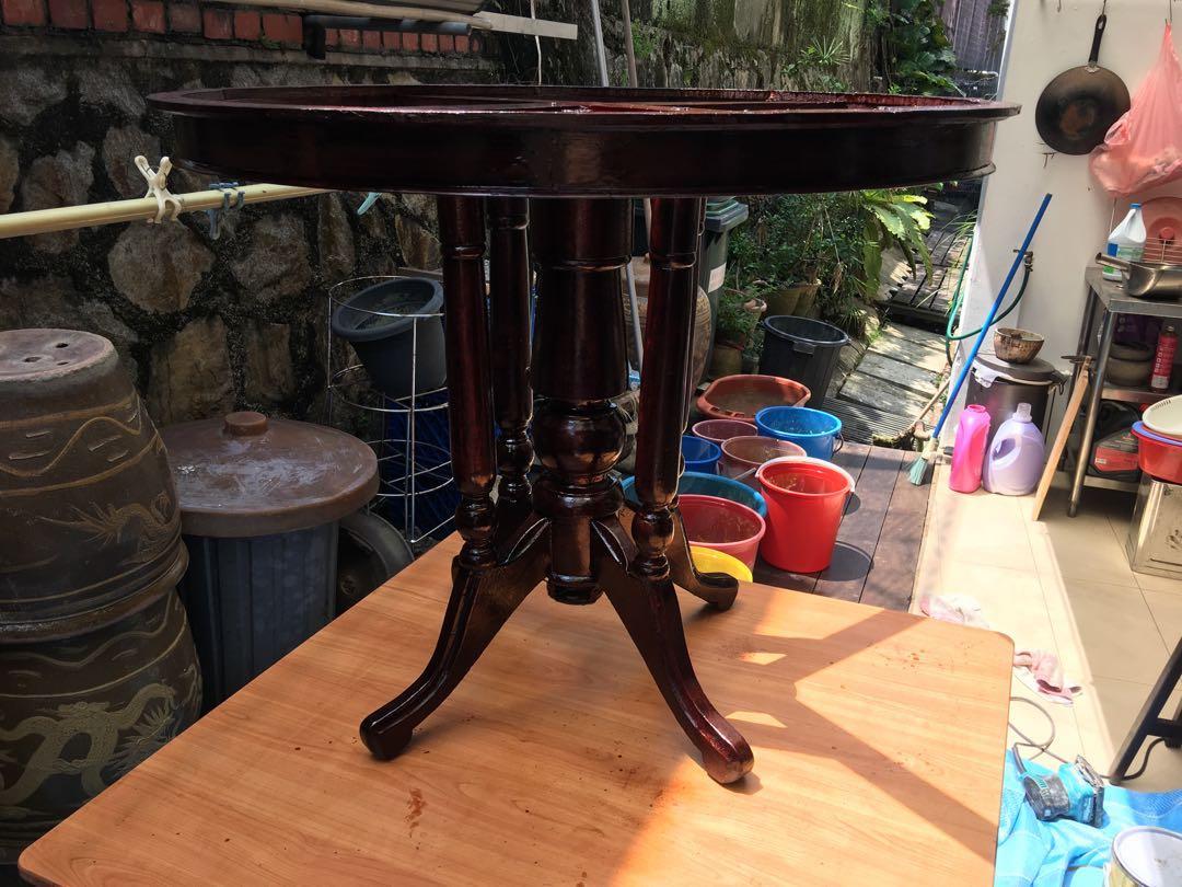 Vintage Kopitiam table, Furniture & Home Living, Furniture, Tables