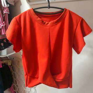Orange Knotted Top