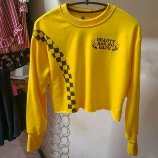 Yellow Crop Pullover