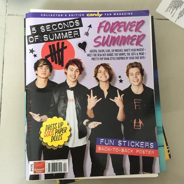 5SOS 'HEY, LET'S MAKE A BAND!' (Category: CDs & DVDs) located in Mandaluyong City. Submitted by kmabad_ (Listing ID 111500467, Image 3). Description: good condition With free item of collector's edition CANDY fan magazine 5 Seconds Of Summer.