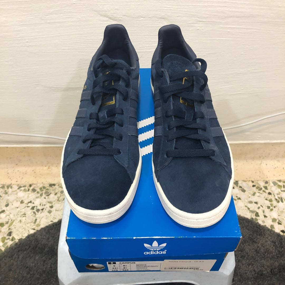 Adidas Campus Colleglate Navy Reflective limited UK edition, Men's Fashion,  Footwear, Sneakers on Carousell