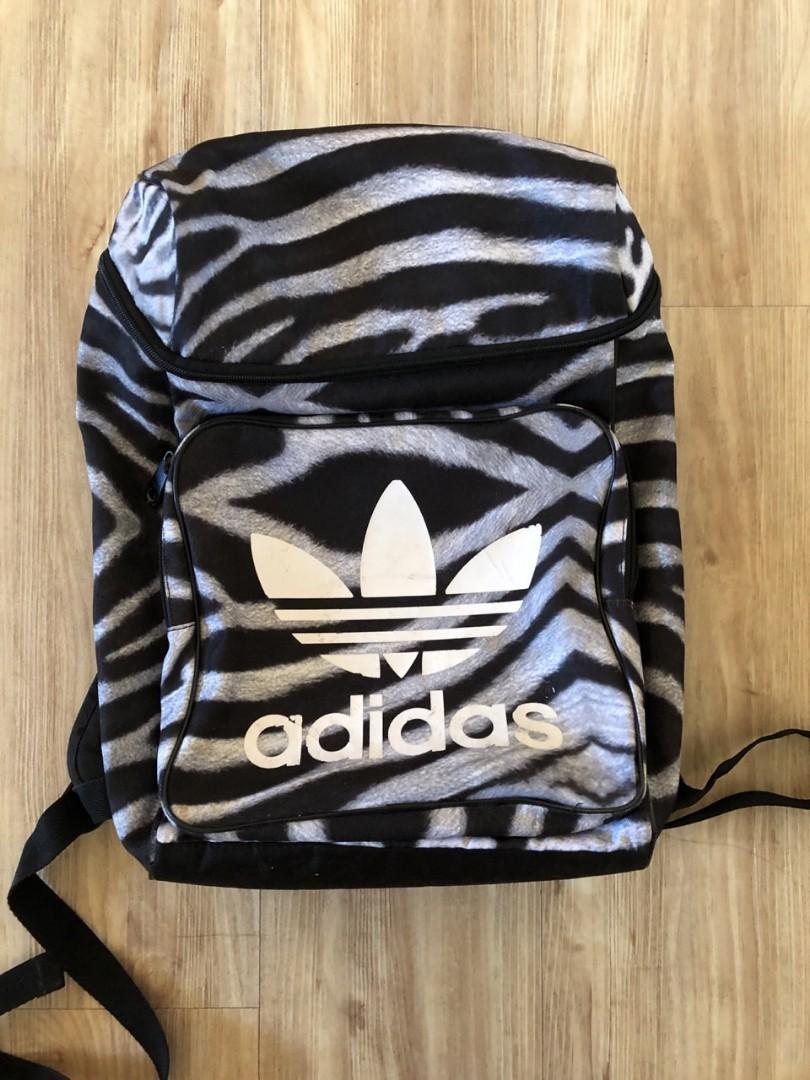 adidas backpack zebra