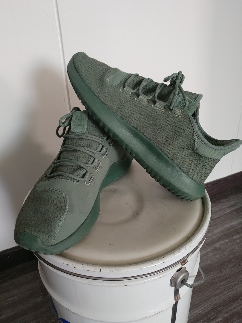 Adidas Tubular Shadow Trace Green Men s Fashion Footwear Sneakers on Carousell