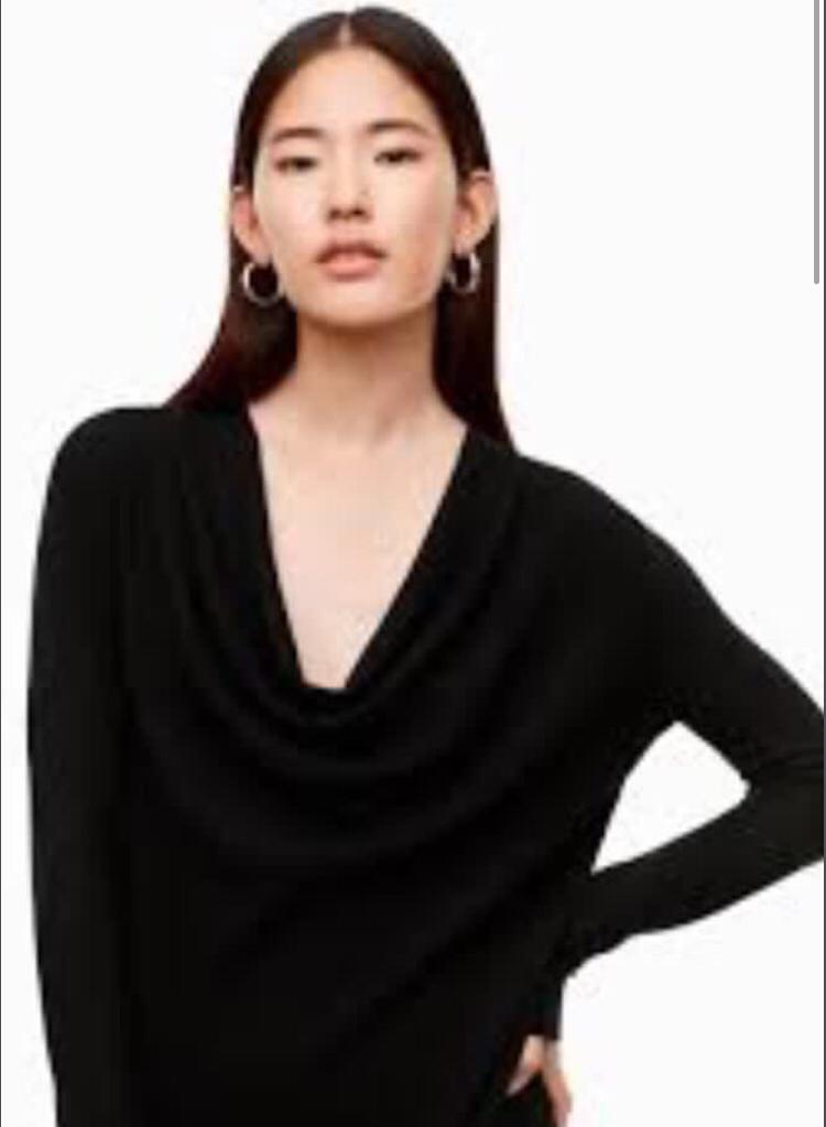 Aritzia BABATON merino wool draped sweater XXS Women s Fashion