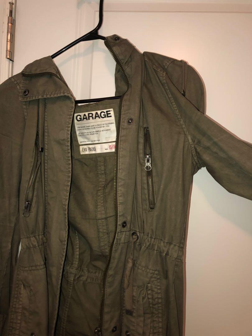 Army Green Garage Parka Coat Women s Fashion Clothes on Carousell