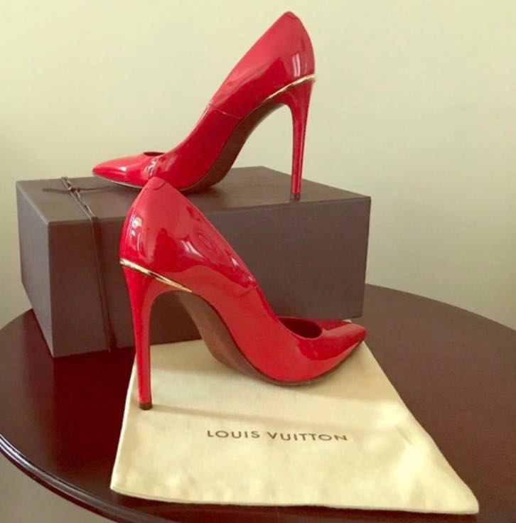 Louis Vuitton, Shoes, Red Louis Vuitton Heels