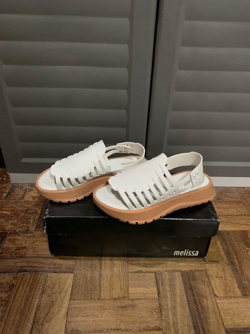 Sale Authentic Melissa Huarache ii white Women s Fashion Footwear Sneakers on Carousell