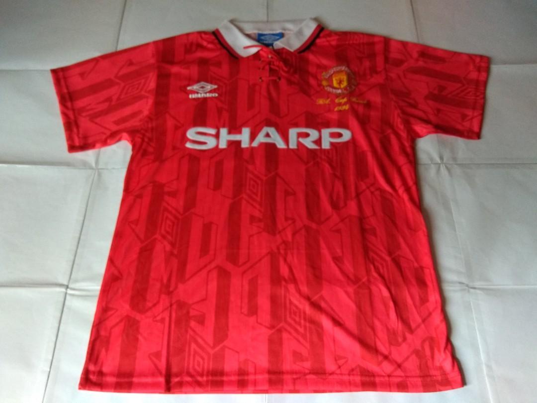 Authentic Never Been Worn Manchester United Umbro 1994 Fa Cup Final Home Retro Football Jersey Sports Sports Apparel On Carousell