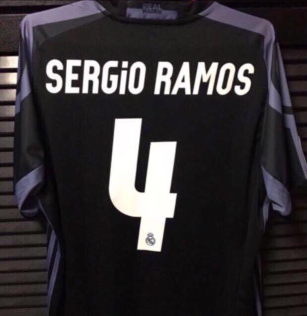 Real Madrid 16/17 SERGIO RAMOS Away Soccer Jersey