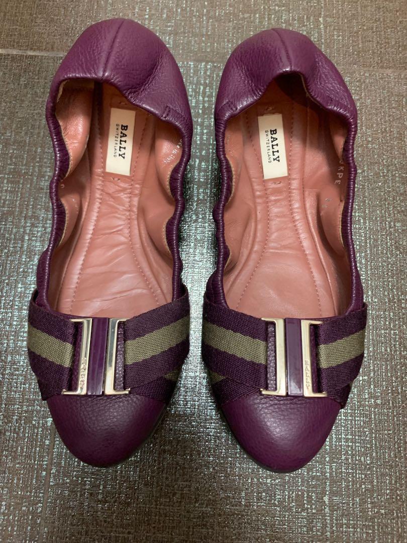 bally flat shoes