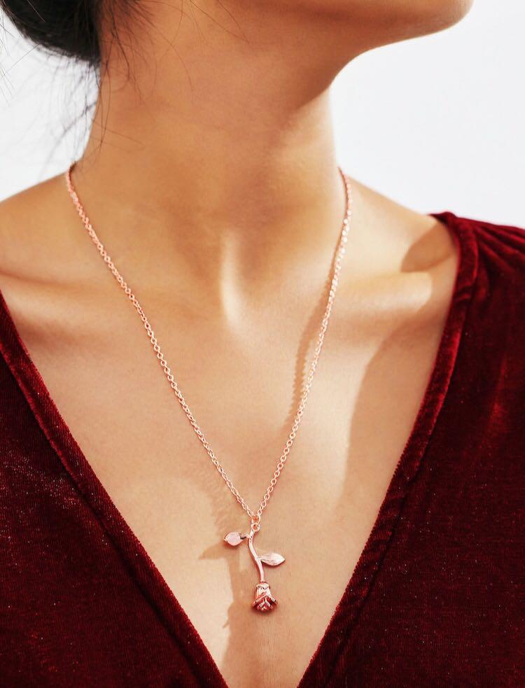 Collar LA BELLA Y LA BESTIA - Colgante - BEAUTY AND THE BEAST