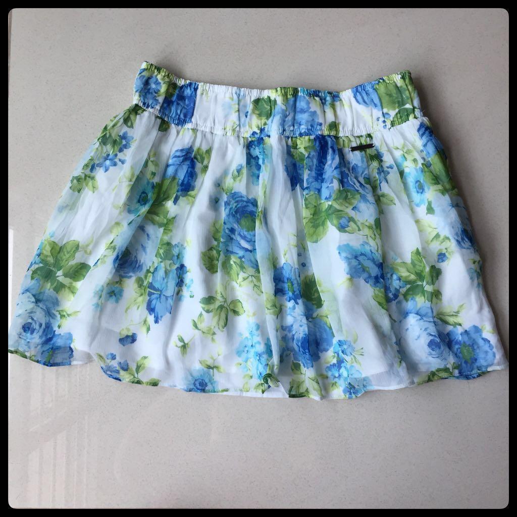 abercrombie floral skirt