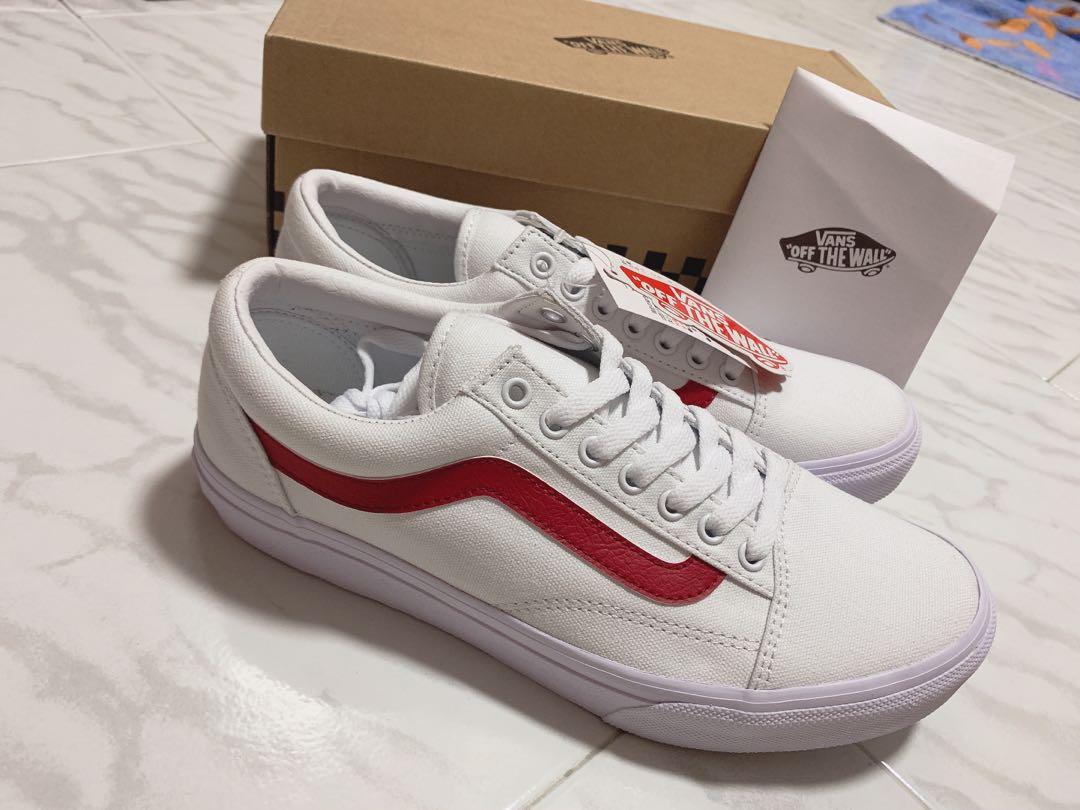 old skool marshmallow red