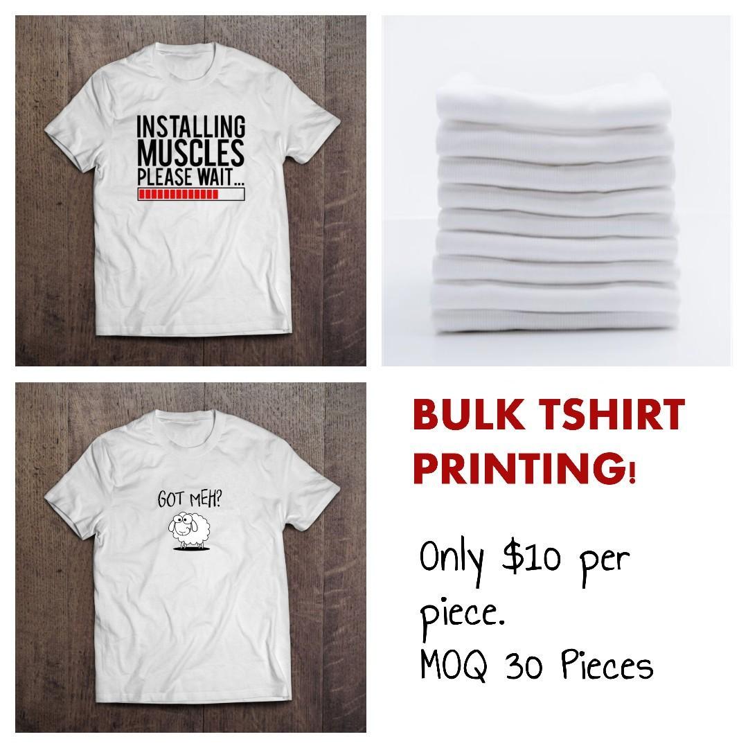 bulk t shirt printing