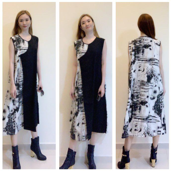 edgy midi dress