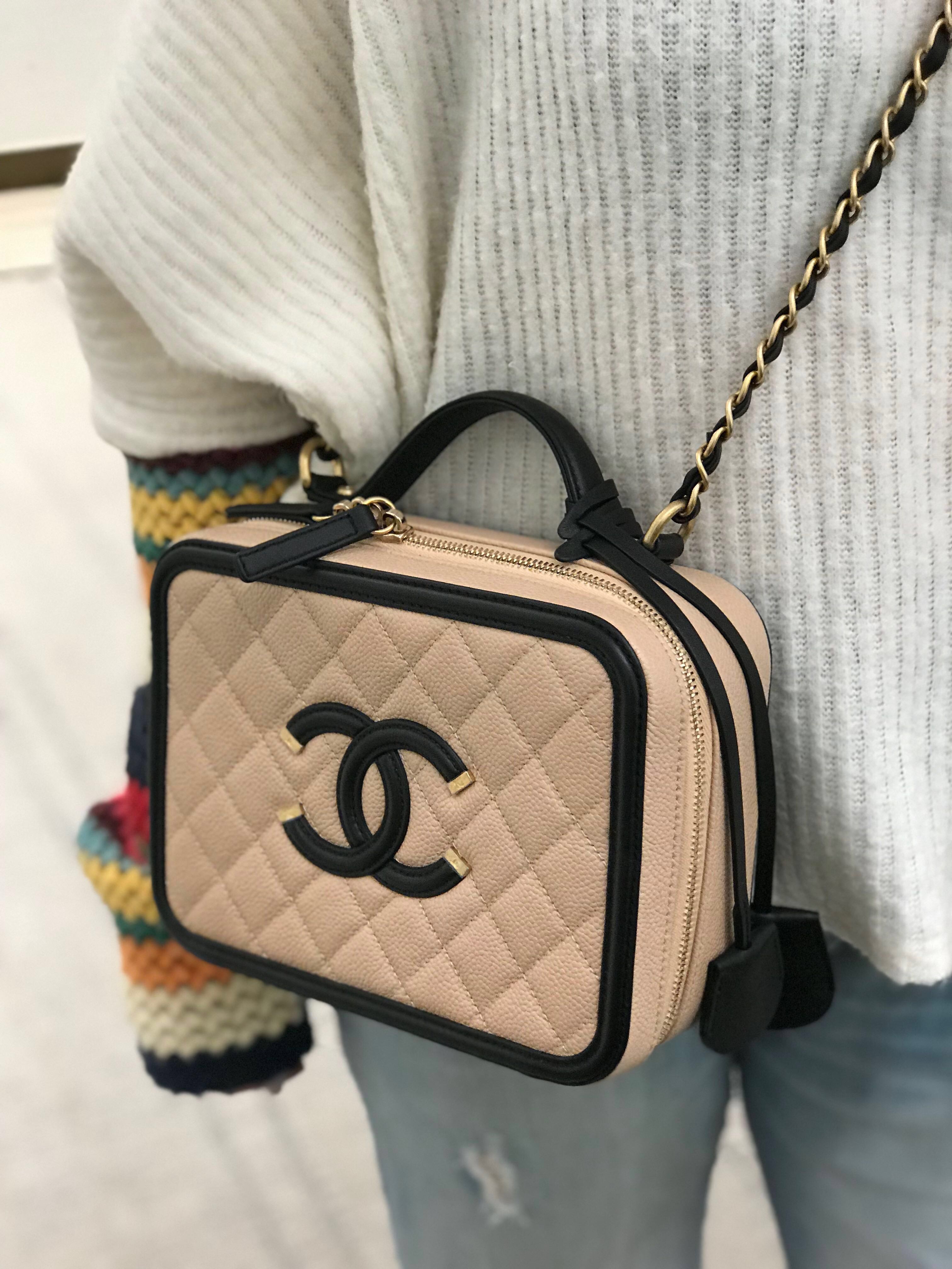 Chanel Filigree Vanity Case - Luxe Du Jour