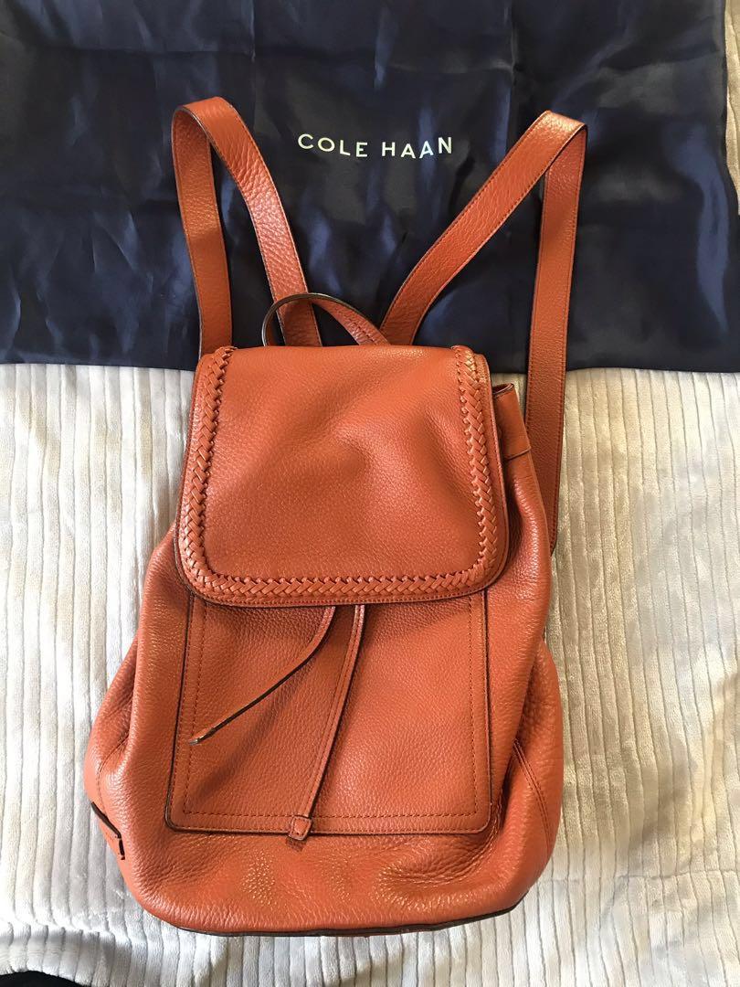 cole haan women's leather backpack