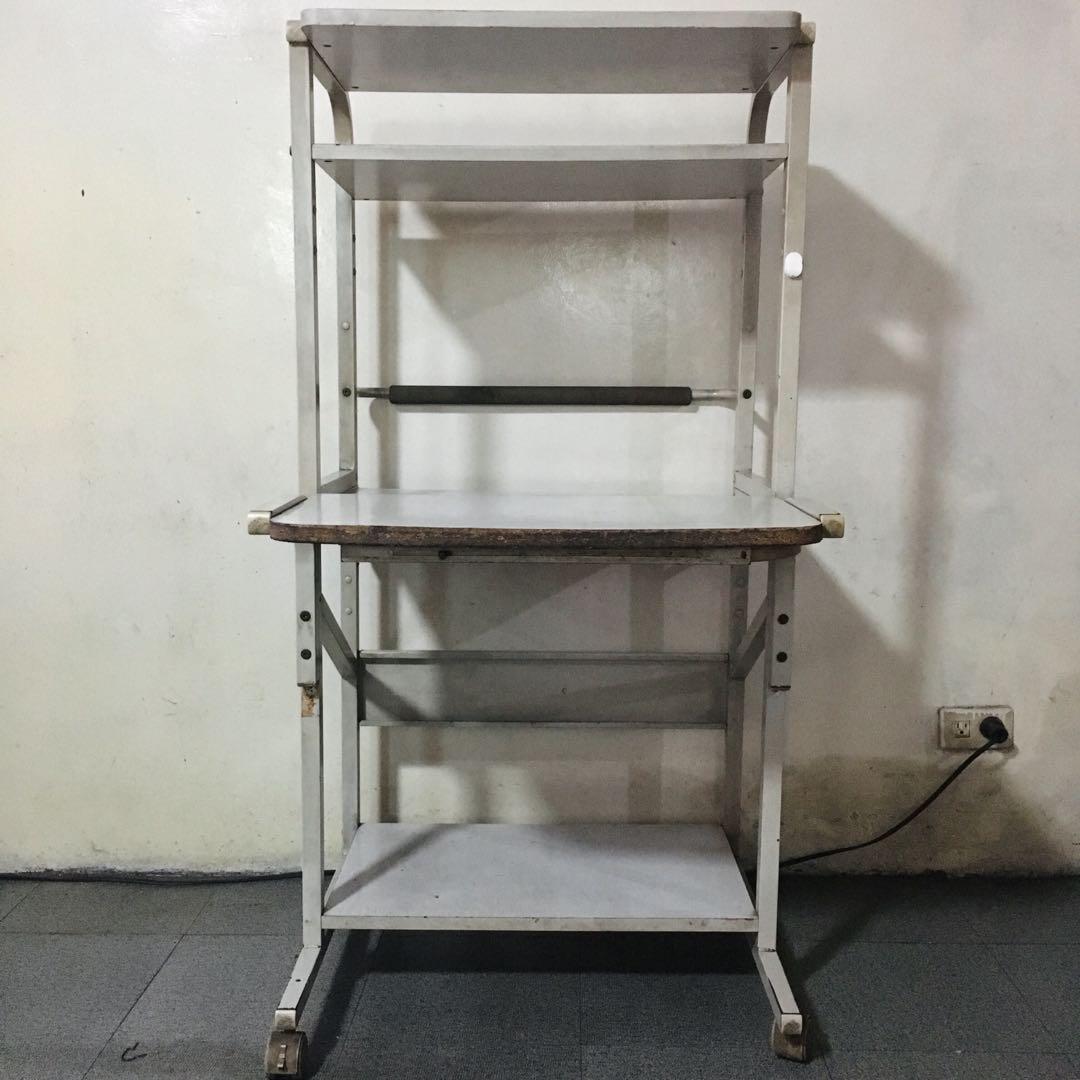 Computer table (Category: Tables & Sets) located in Quezon City. Submitted by fidessiena (Listing ID 233568606, Image 1). Description: Computer table - can be disassembled - metal frames - with detachable side extension (wood) RFS: decluttering #maydemand.