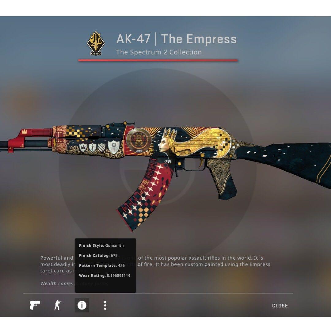 CSGO - AK-47 | The Empress FT, Video Gaming, Gaming Accessories, Game ...