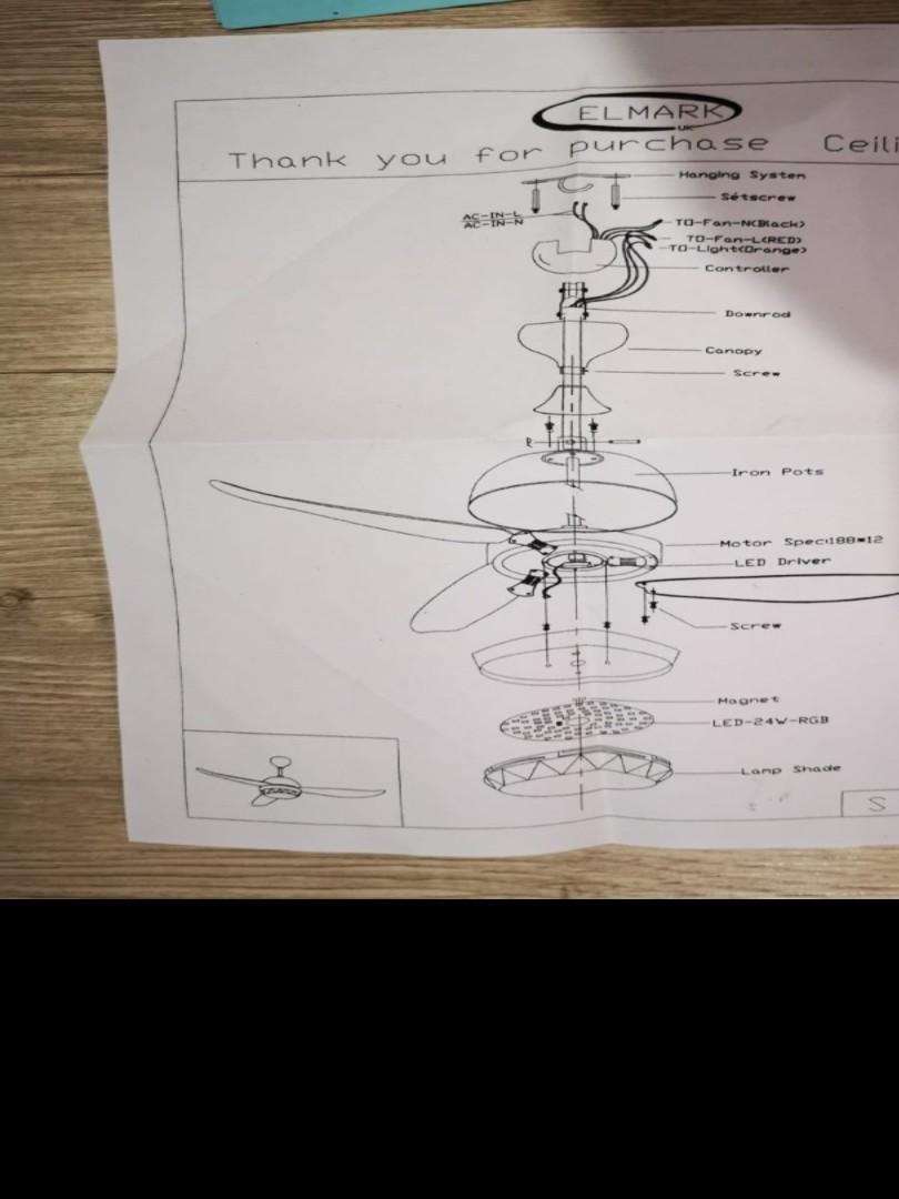 Elmark Ceiling Fan Installation Manual Shelly Lighting