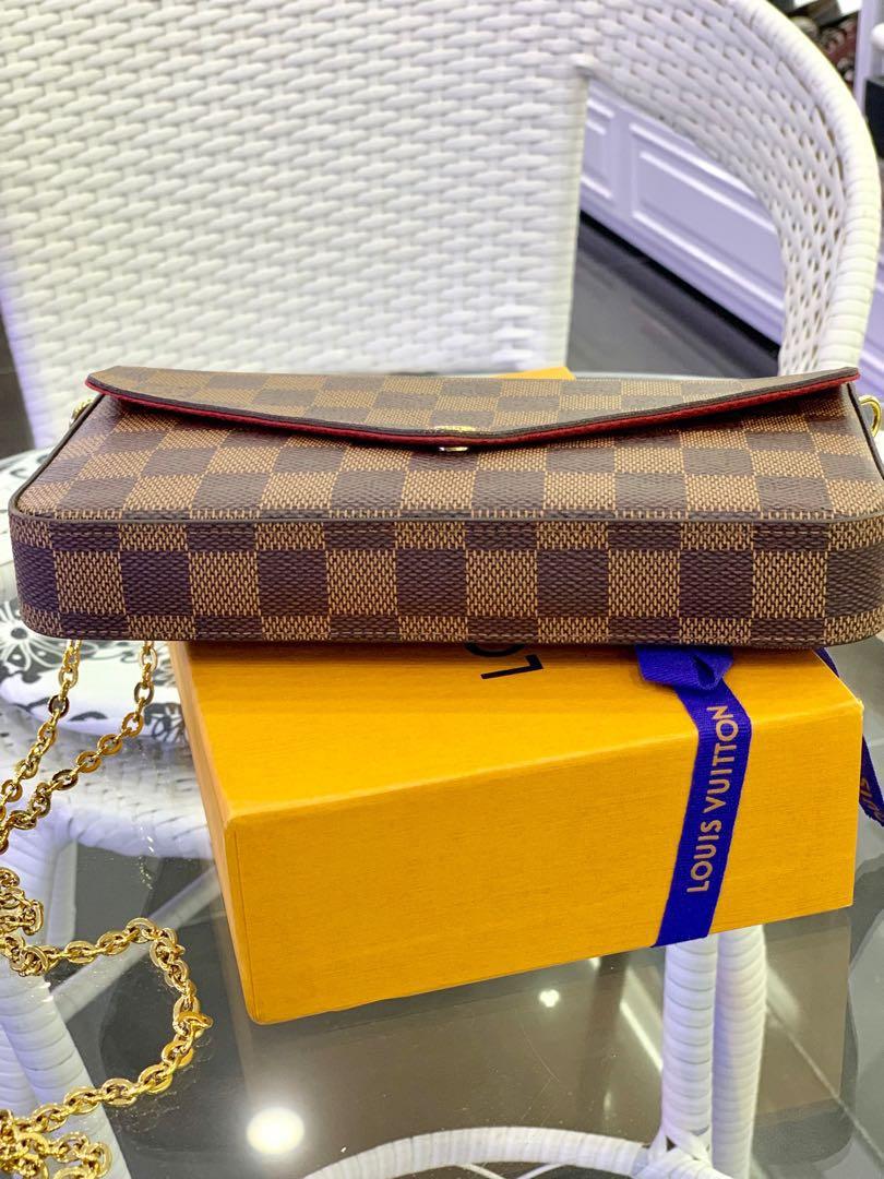 Louis Vuitton Damier Ebene Felicie Pochette (SHF-58yOWF) – LuxeDH