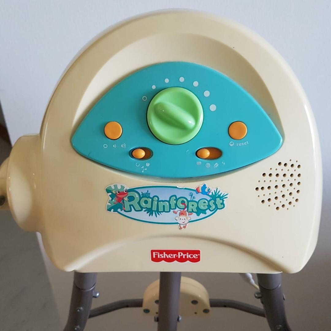 Fisher price cradle n swing rainforest top