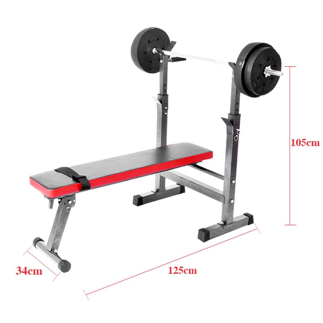 Foldable Bench Press Bench Homegym Workout Exercise Gym Fitness