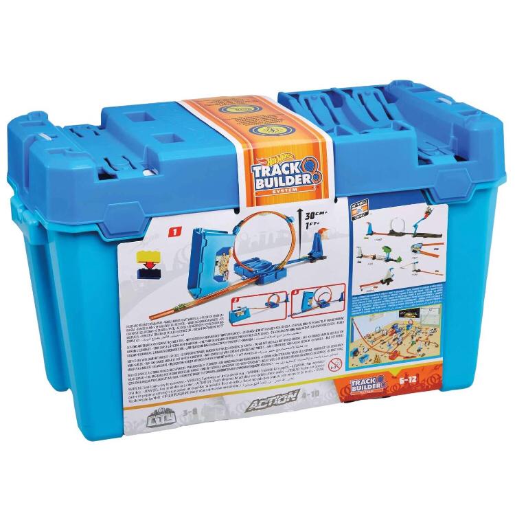 Free Delivery Brand New Mattel Flk90 Hot Wheels Flk90 Track Builder Multi Loop Box Playset Connectable Track Play Set With Diecast Car Blue Features Toys Games Others On Carousell
