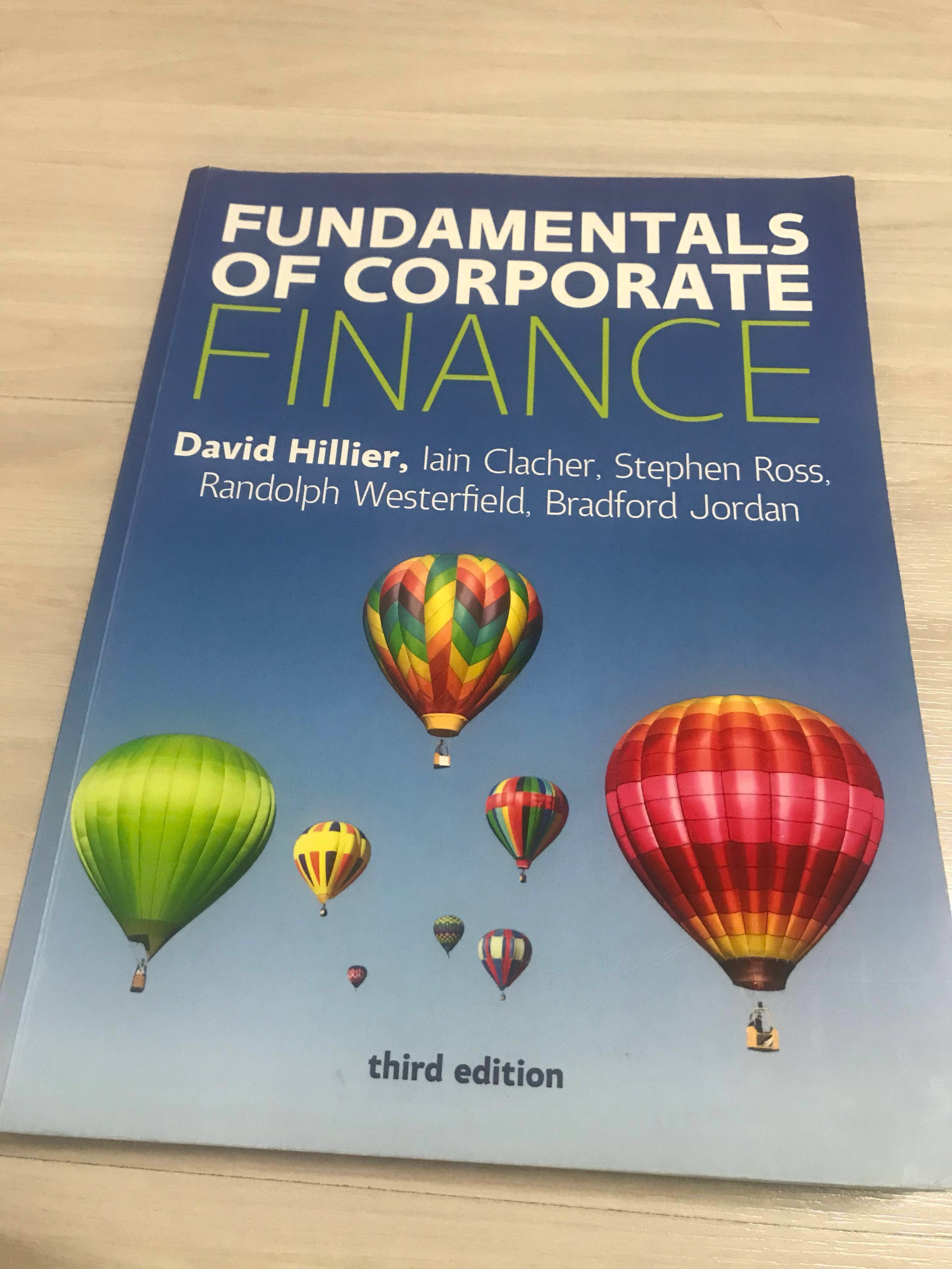 Fundamentals Of Corporate Finance David Hillier Mcgraw Hill 3rd