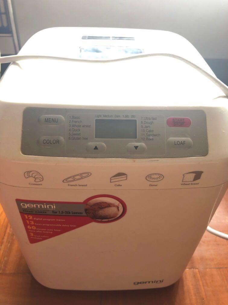 Gemini bread maker （分類：麵包機）位於 Hong Kong。 由 c9chan 提交（商品編號 229689355，圖片 1）。簡介： 。