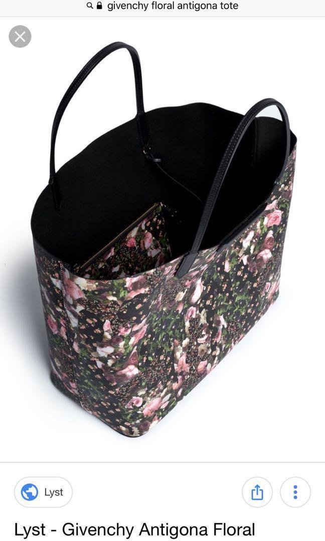 givenchy floral tote