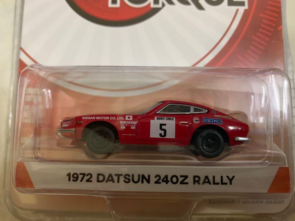 1972 Datsun 240z rally monte carlo Seiko ** GreenLight Tokyo torque 1:64 nuevo
