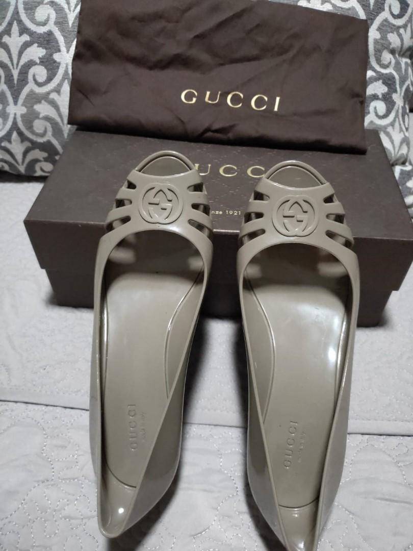 gucci rubber flats