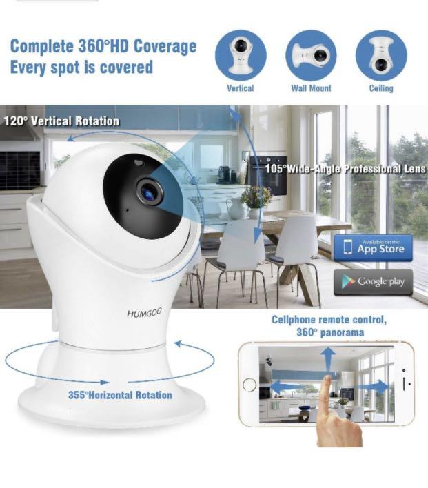 HUMGOO 360 HD Wireless IP Camera