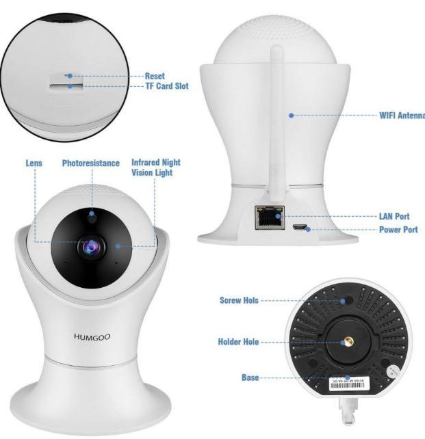 HUMGOO 360 HD Wireless IP Camera